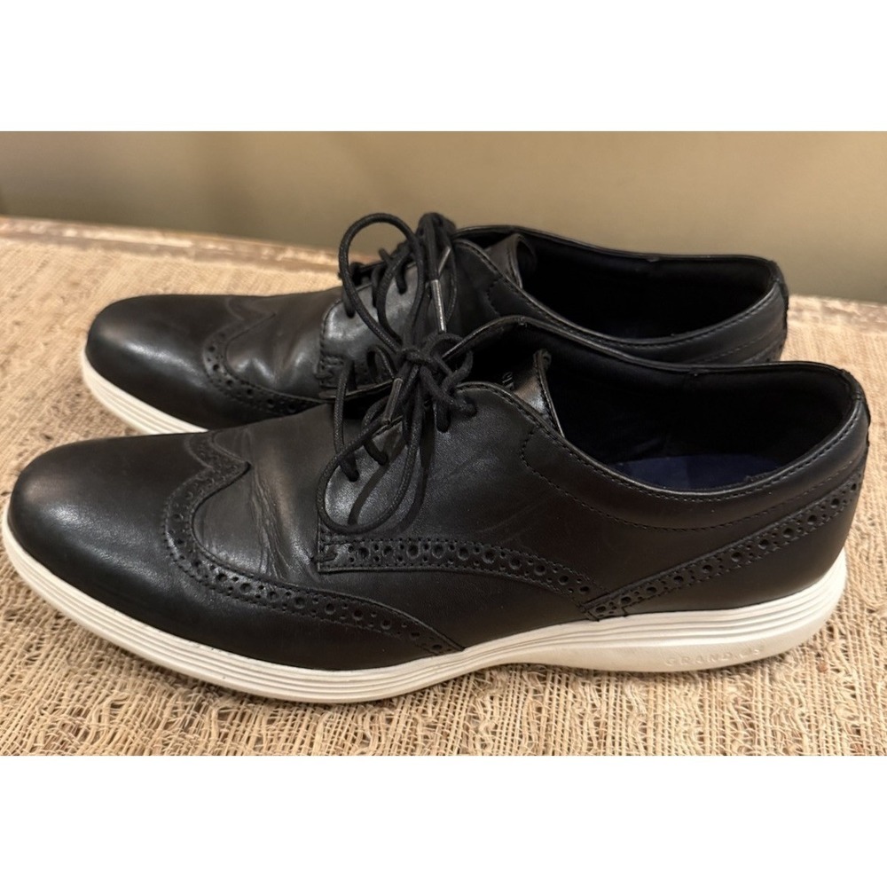 Cole Haan Grand.OS Wingtip Oxford Dress Shoes Men's Size 11M black - Picture 3 of 15